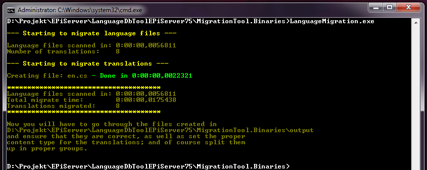 Console application for generating language initialization classes from legacy EPiServer language files.
